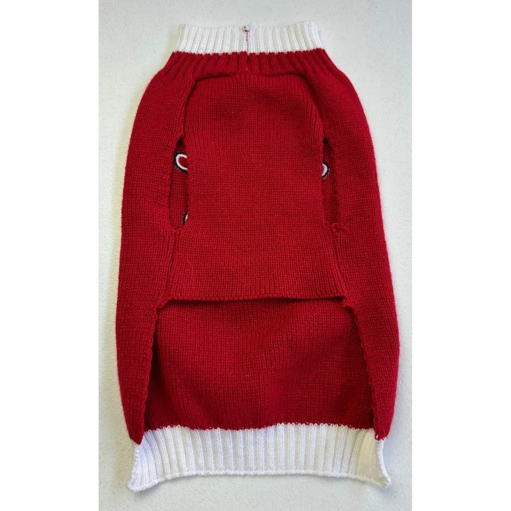 Top Paw Dog Sweater M Red Reindeer Christmas Knit Pullover Holiday‎ Winter Pet
